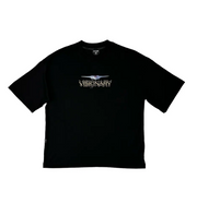 Boxy Tee | BlacK , Black Glitter  | Laser Jet