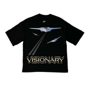 Boxy Tee | BlacK , Black Glitter  | Laser Jet