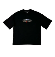 Boxy Tee | BlacK , Red  | Laser Jet