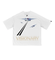 Boxy Tee | White , Black Glitter  | Laser Jet