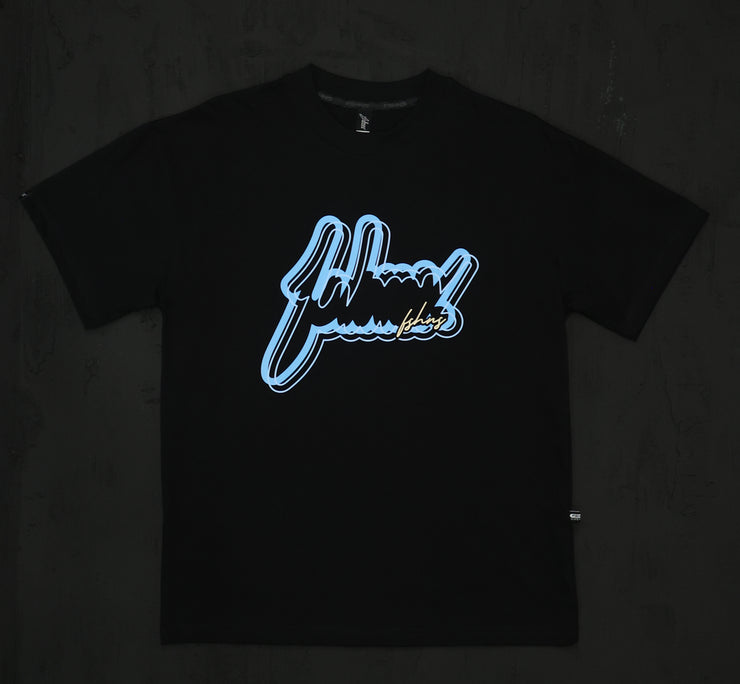 Interference Big Logo Blue Oversize  | Black | FSHNS