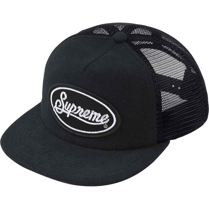 Terry Mesh Back 6 panel | Black  | Supreme