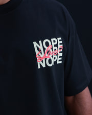 NOPE Oversize Tee | BLACK, Beige, Red |  Valentine Hearths | FSHNS