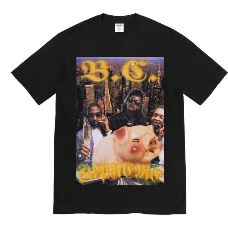 BERNADETTE CORPORATION MONEY TEE  | BLACK  | SUPREME