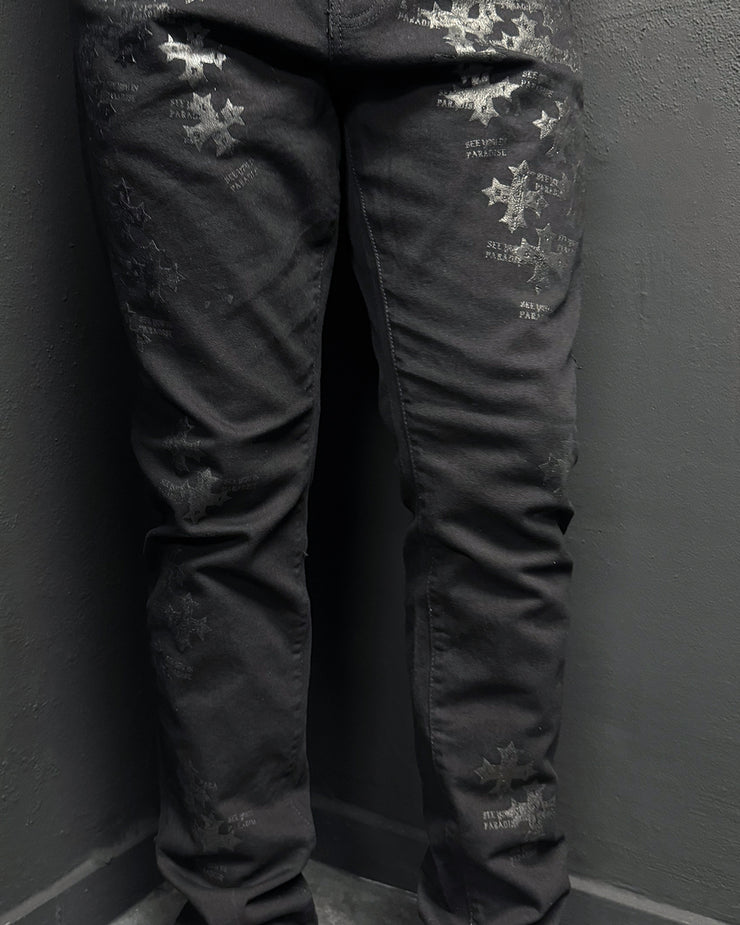 JS2293 | Black |  Paradise PANTS