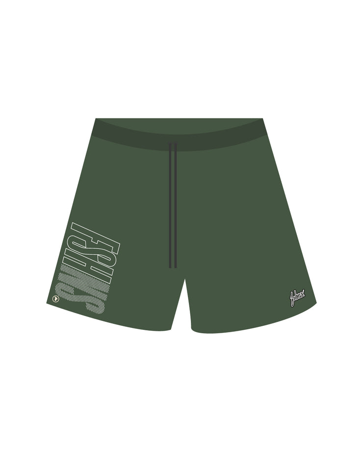 Block Type HYBRID SHORT  | OLIVE, WHITE | FSHNS