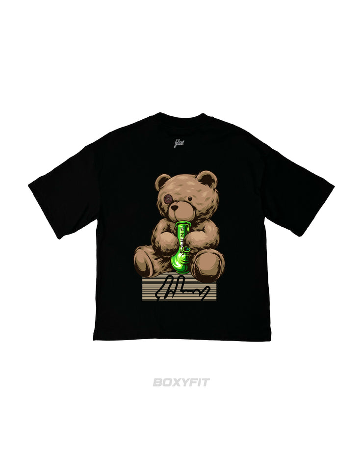 BONG Bear Boxy Tee | BLACK , BEIGE   |  FSHNS 420