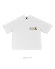 BONG Bear  Boxy Tee | WHITE, BEIGE   |  FSHNS 420