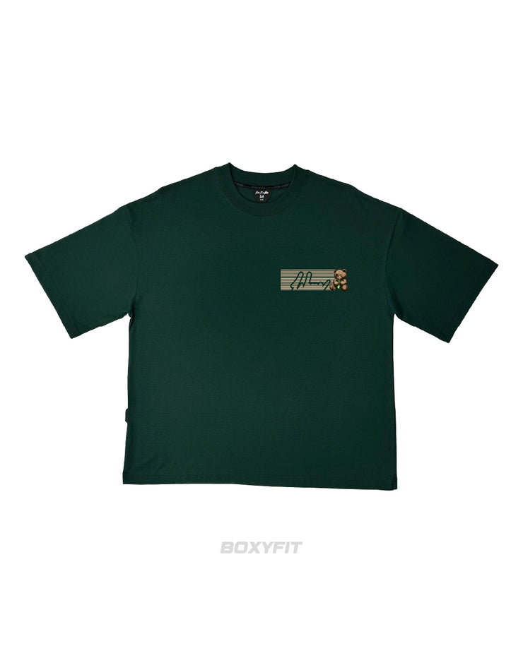 BONG Bear Boxy Tee |  OLIVE , BEIGE   |  FSHNS 420