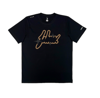 Big Logo Stars  tee  | Black  | Coffee  , Black glitter stars