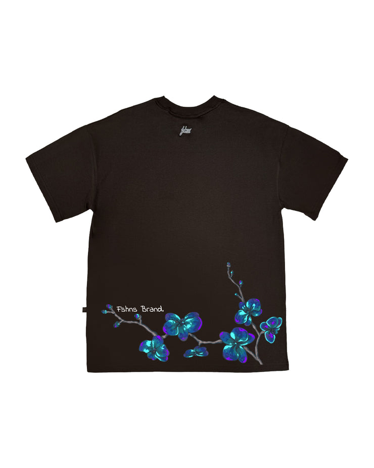 Orchid Oversize Tee |  Brown  , Blue | FSHNS Bonsai