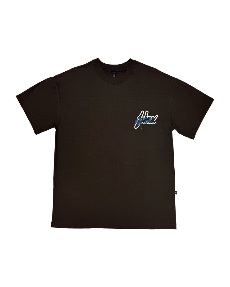 Orchid Oversize Tee |  Brown  , Blue | FSHNS Bonsai