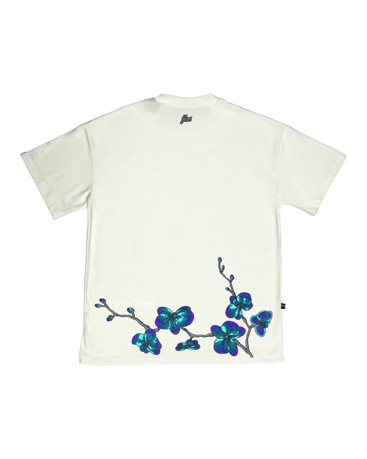 Orchid Oversize Tee |  Vanilla  , Blue | FSHNS Bonsai