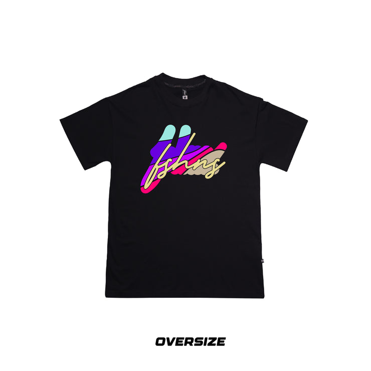 Big Mosaic Oversize tee |Black ,T,V,F,B G| FSHNS