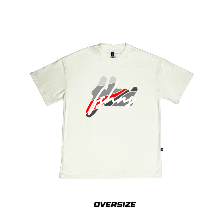 Big Mosaic Oversize tee | Vanilla , G,R,B,W| FSHNS