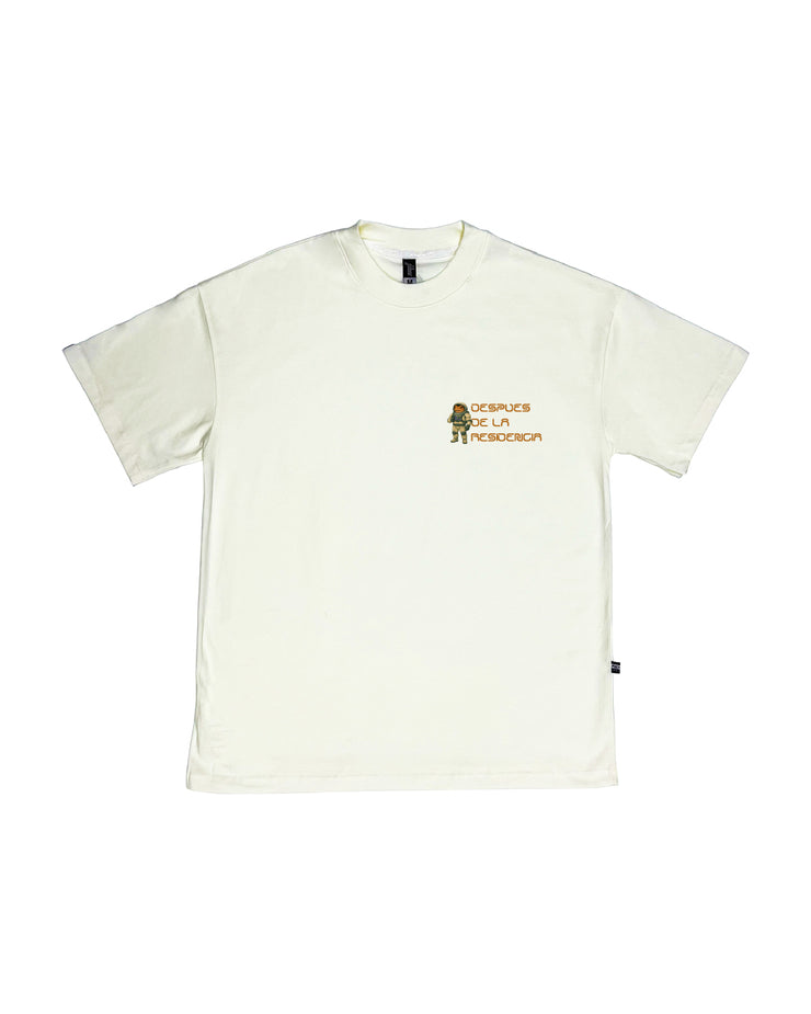 Astro Concho Med Logo  Oversize tee |Vanilla , Beige, Olive | Sapo Concho Collection