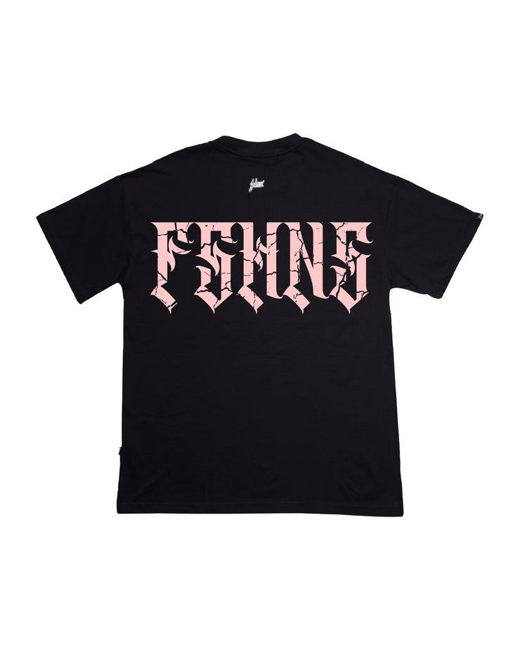 Big Letters Oversize Tee | Black, Pink | FSHNS Brigade Vintage