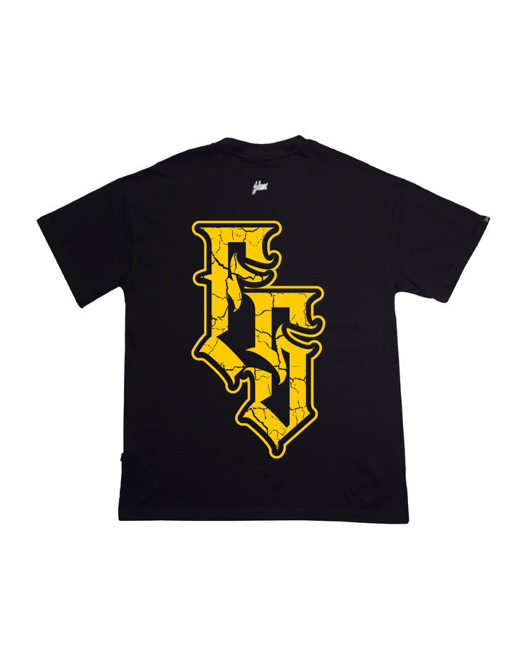 Big FS  Oversize Tee | Black, Yellow   | FSHNS Brigade Vintage