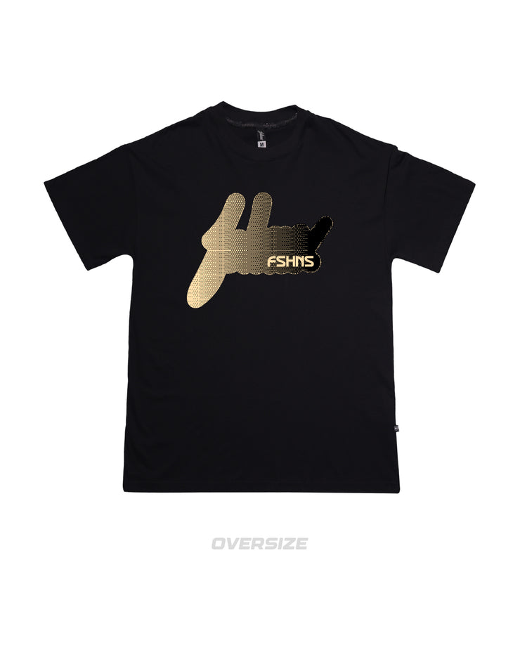 Digitouch Big Logo Oversize Tee | Black, Beige | FSHNS