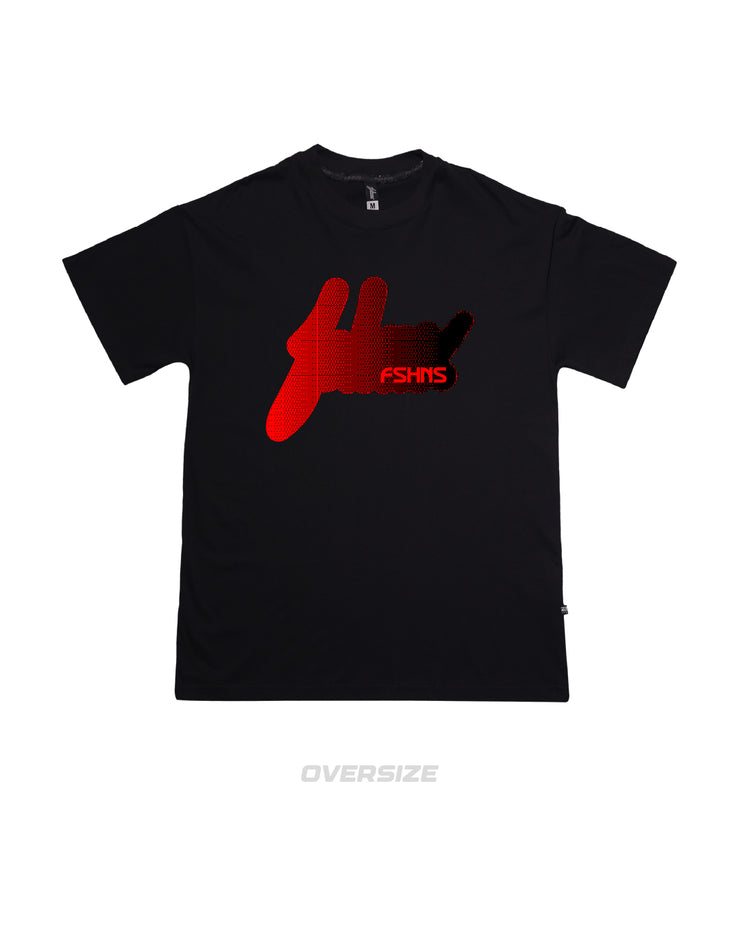 Digitouch Big Logo Oversize Tee | Black , Red  | FSHNS