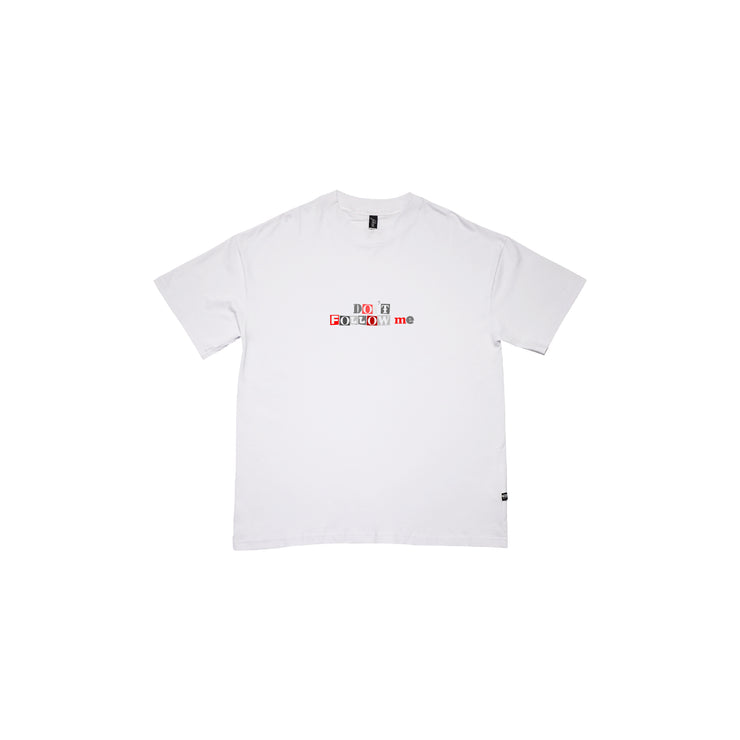 Don't Follow me  Oversize  | White  | Red, Grey, Black