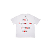 Don't Follow me  Oversize  | White  | Red, Grey, Black