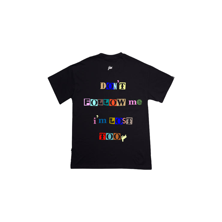 Don't Follow me  Oversize  | Black  |Multicolor