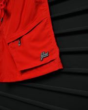 Utility Cargo shorts Pants  | Red | FSHNS