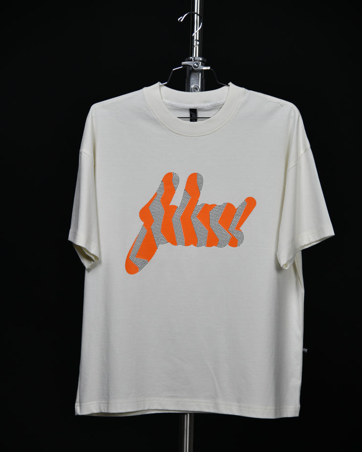 FSHNS Big Logo OVERSIZE tee | Vanilla , Orange   | Cutter Rhinestone