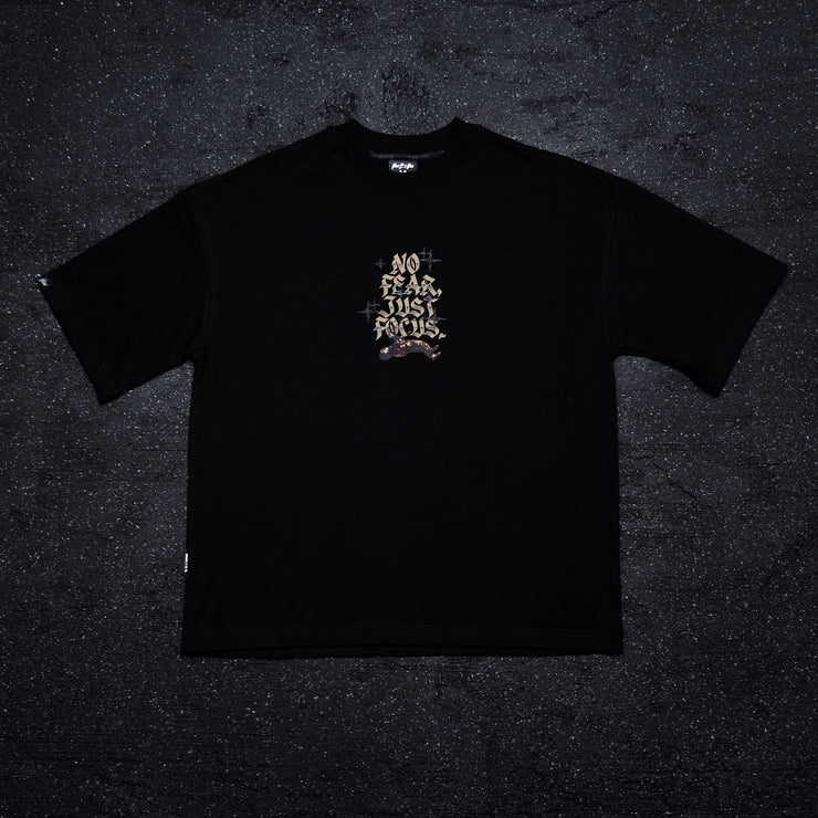 Astro Boxy Tee | Black , Beige, Black Glitter | Just Focus