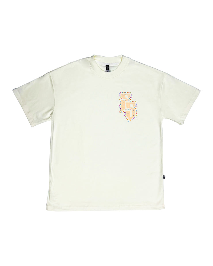 Big Diamond's Rocks Oversize Tee |Vanilla, Navajo  | FSHNS Diamonds