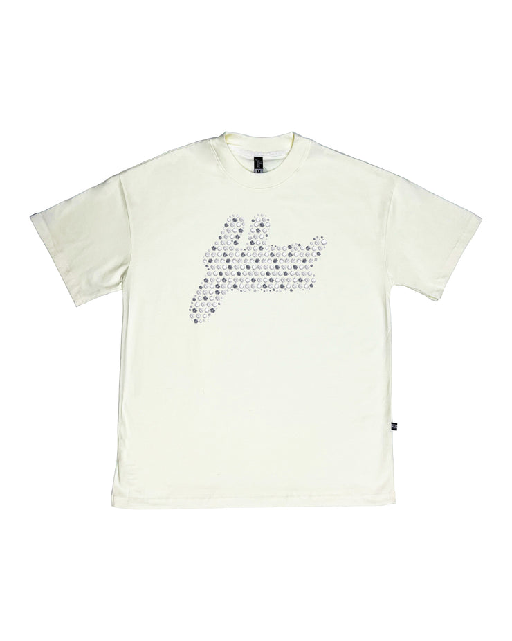 Diamond Big Logo Oversize Tee | Vanilla , Grey  | FSHNS Diamonds