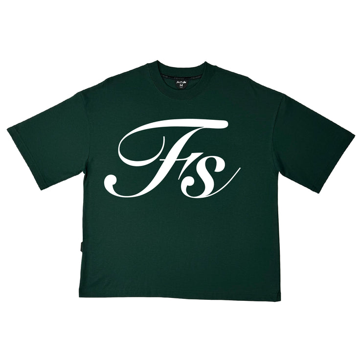 Stella Logo Boxy Tee | Olive | White | FSHNS