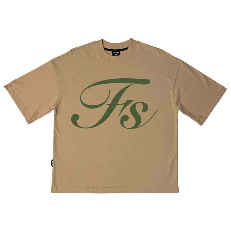 Stella Logo Boxy Tee| Vanilla | Green   | FSHNS