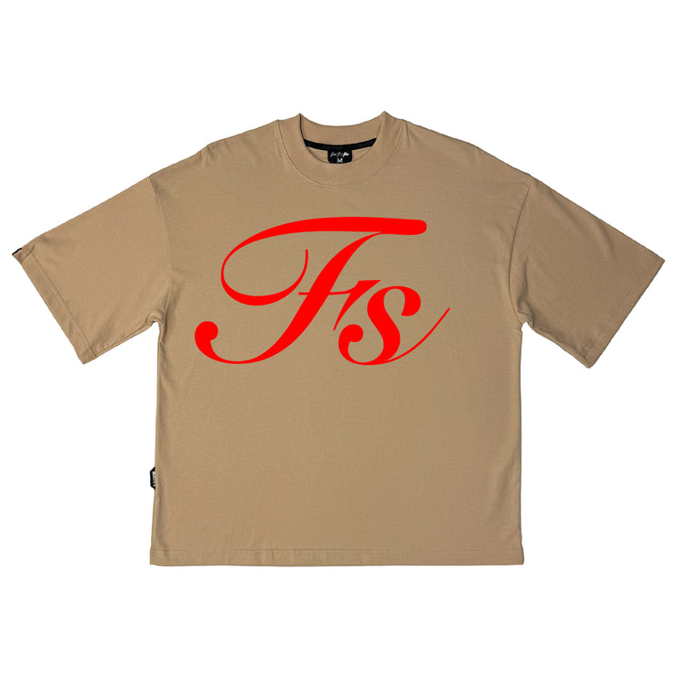 Stella Logo Boxy Tee| Vanilla | Red  | FSHNS