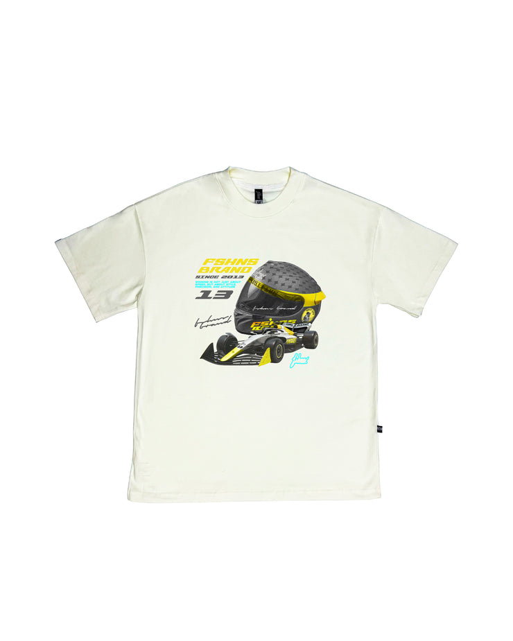 Big Art Oversize tee | Vanilla  |Formula 1 P.R