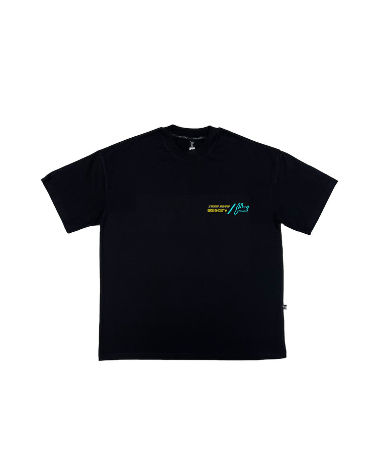Big Art Oversize tee | Black , Teal, Yellow | Formula 1 P.R