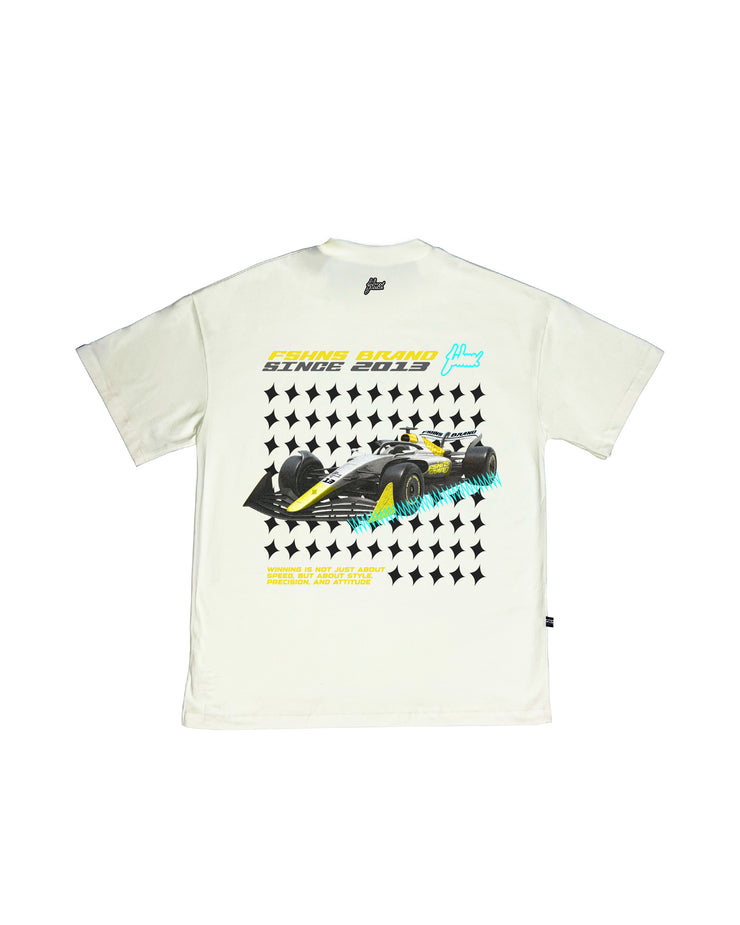 Big Art Oversize tee | Vanilla, Grey, Teal, Yellow  | Formula 1 P.R