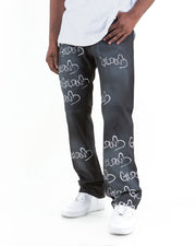 GDSMQS124- 36 |  Printed Denim  | Golden Los Angeles