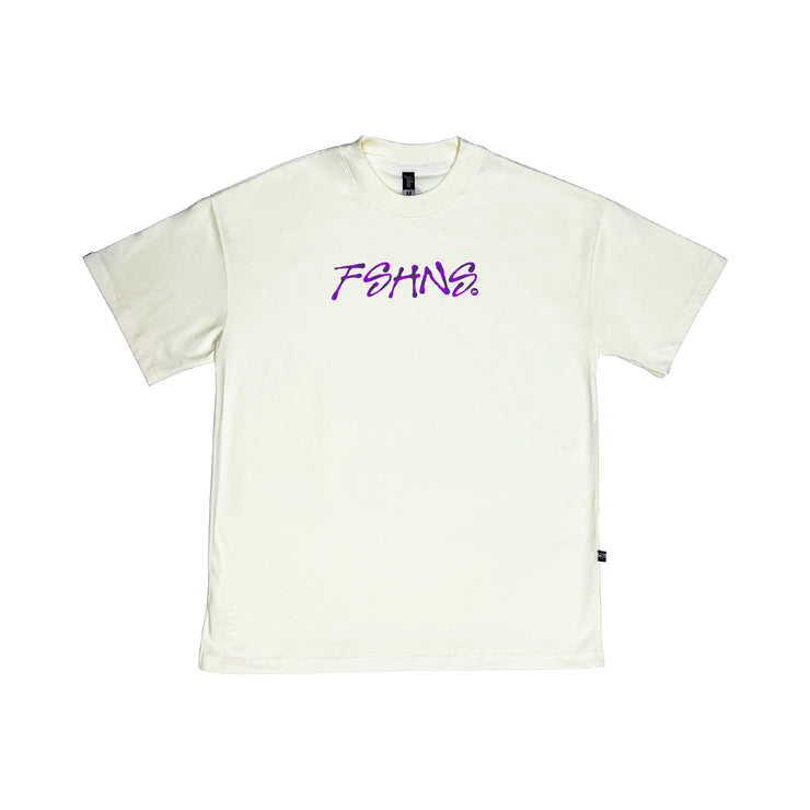 Hypnotik Letters Oversize tee | Vanilla , Purple|  FSHNS