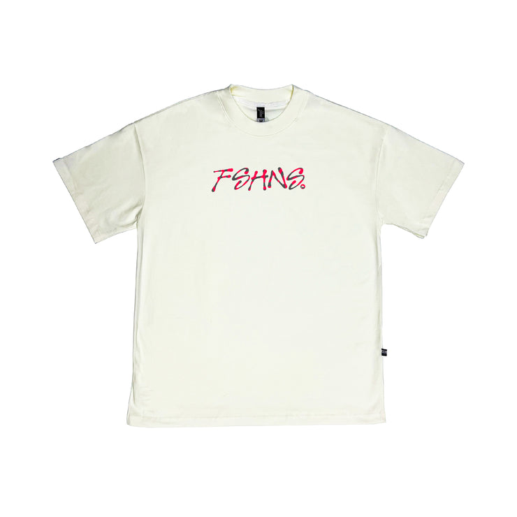 Hypnotik Letters Oversize tee | Vanilla , Red, Grey |  FSHNS