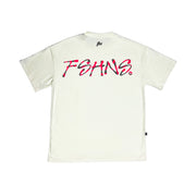 Hypnotik Letters Oversize tee | Vanilla , Red, Grey |  FSHNS