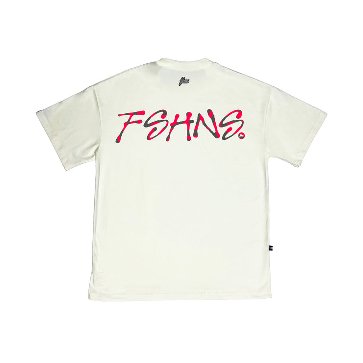 Hypnotik Letters Oversize tee | Vanilla , Red, Grey |  FSHNS