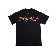 Hypnotik Letters Oversize tee | Black , Fushia, Yellow |  FSHNS