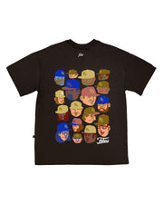 Academy Group Oversize tee | Brown , Beige, Blue   |  FSHNS