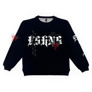 Holy Vice Crewneck| Black, Black Glitter | FSHNS Pray Collection
