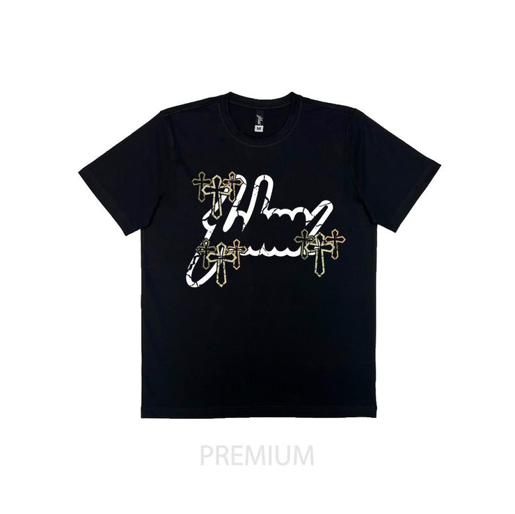 Holy Cross Premium  Tee | Black , Gold | FSHNS Pray Collection