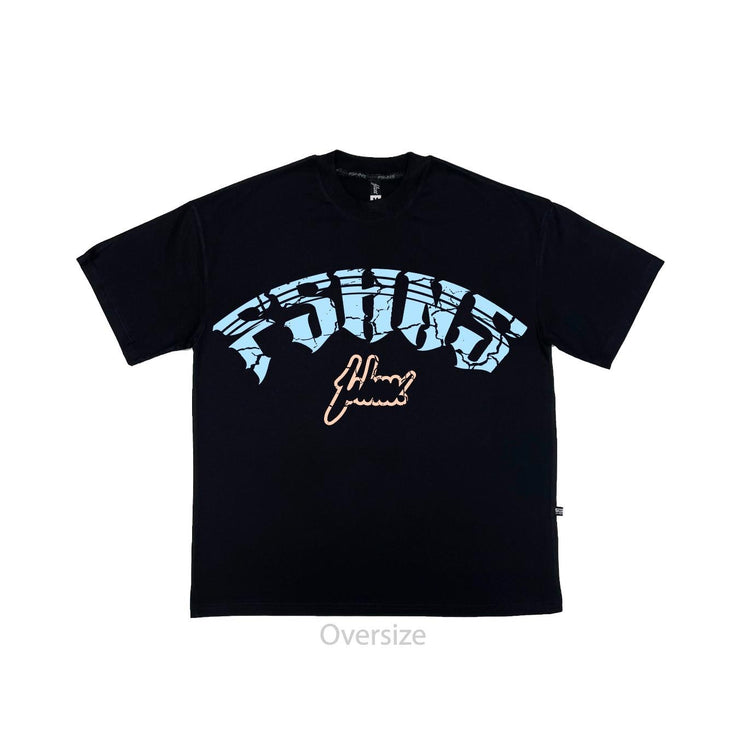 Dust and Glory Big Logo Oversize Tee | Black, P.Blue | FSHNS Pray Collection