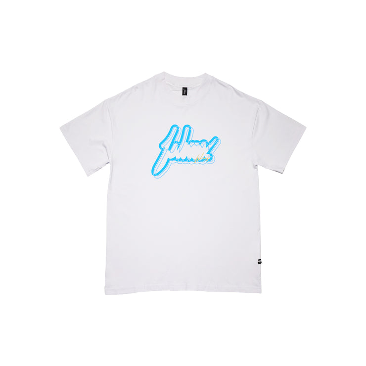 Interference Big Logo Blue Oversize  | White | FSHNS