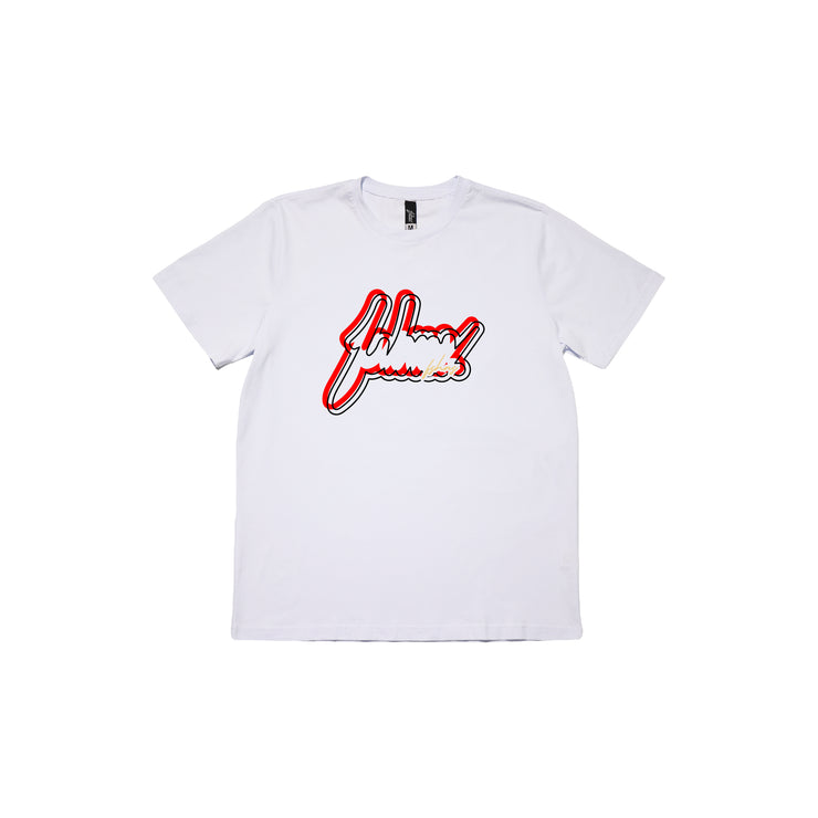 Interference Big Logo Red Premium  | White  | FSHNS